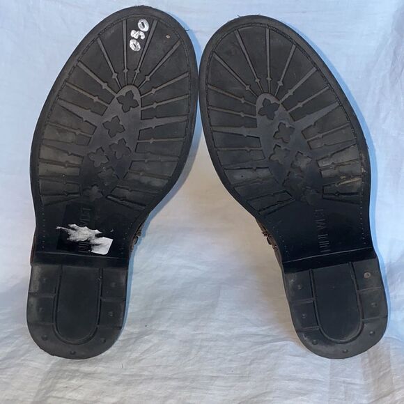 NINE WEST Brown Gingham Bootie-5 NEW! - Picture 7 of 8